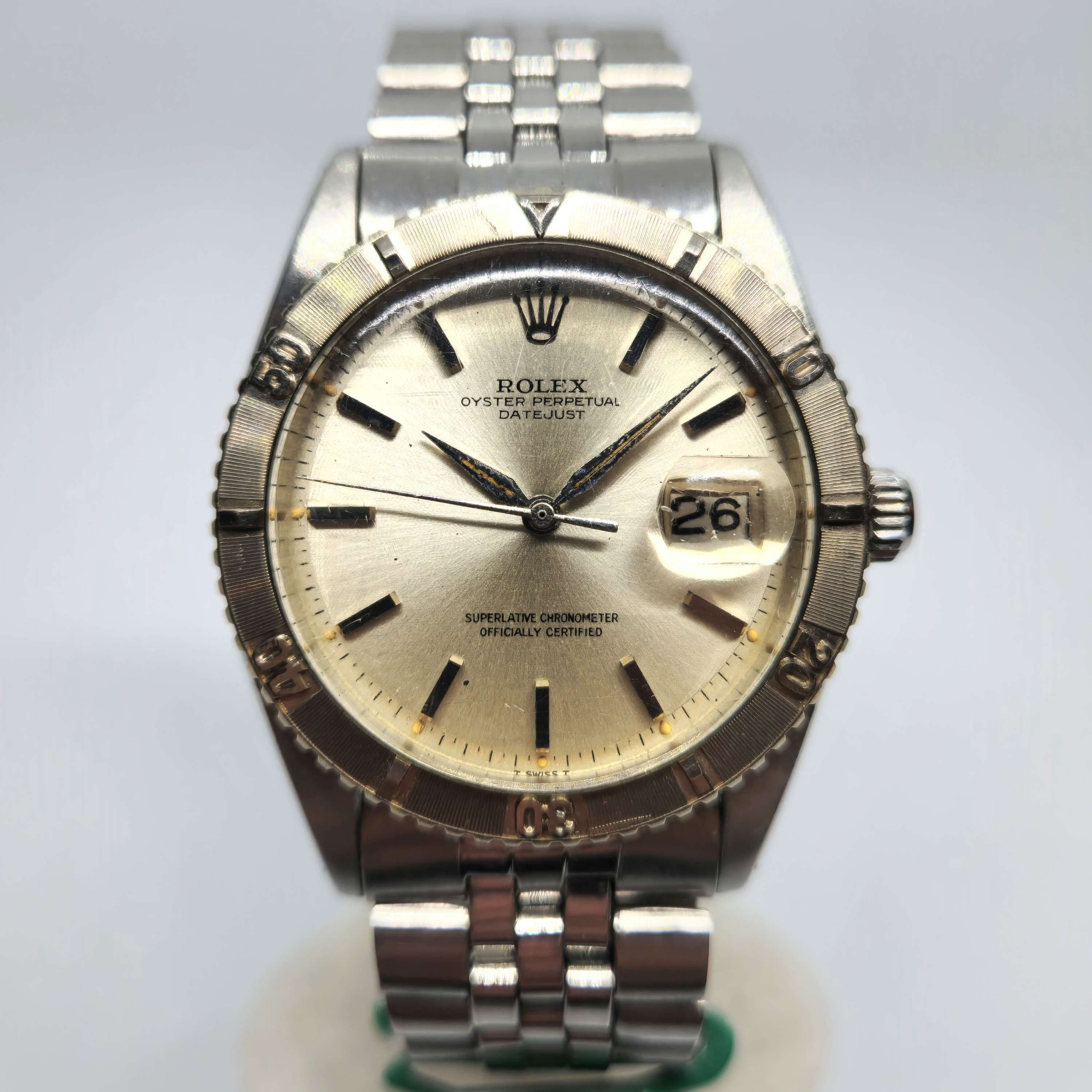 Reloj Rolex Datejust Turnograph ref. 1625 acero y oro blanco con bisel giratorio en Joyería Recoleta.