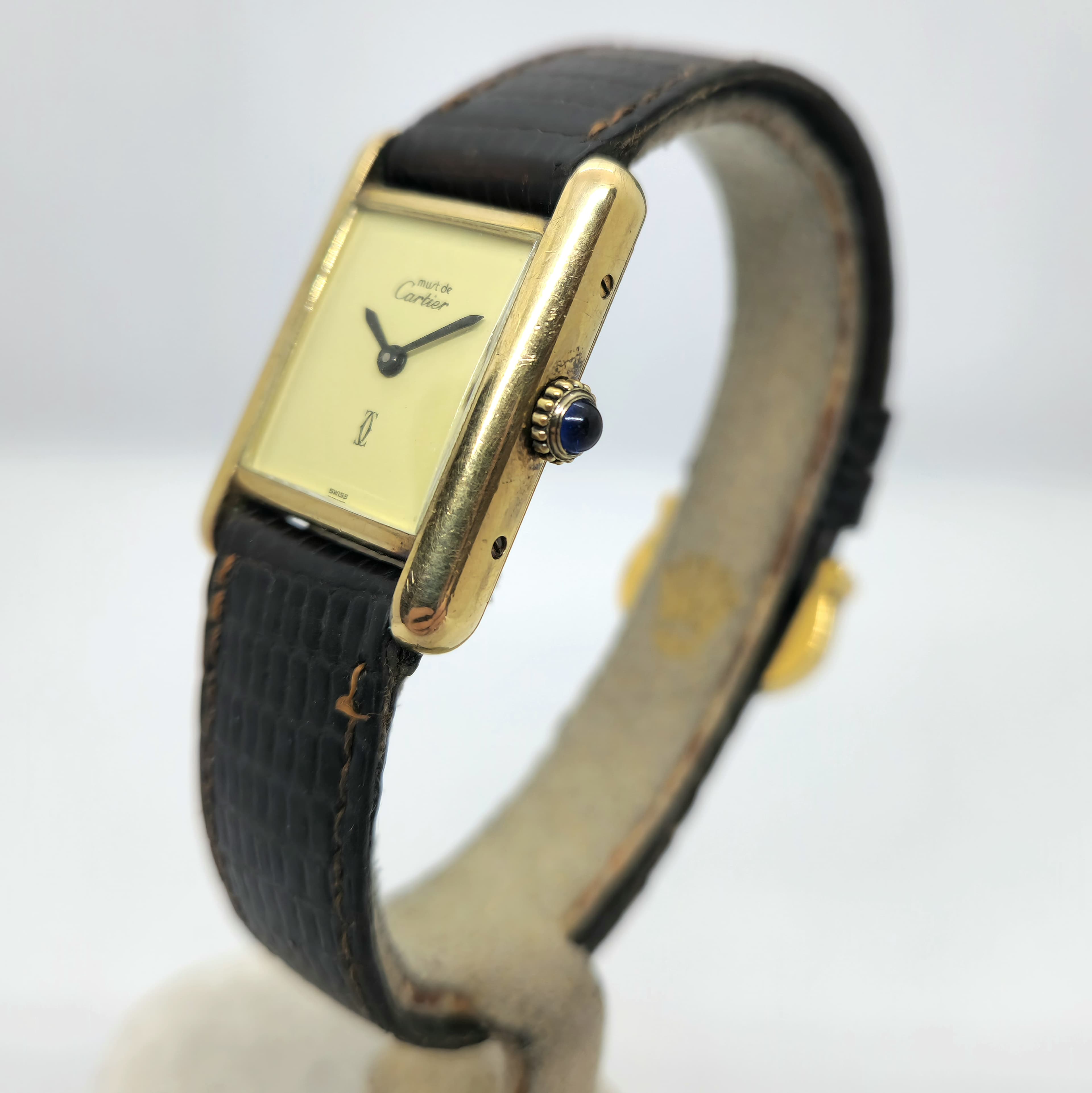 Must de Cartier Tank Vermeil Dama — Joyería Recoleta
