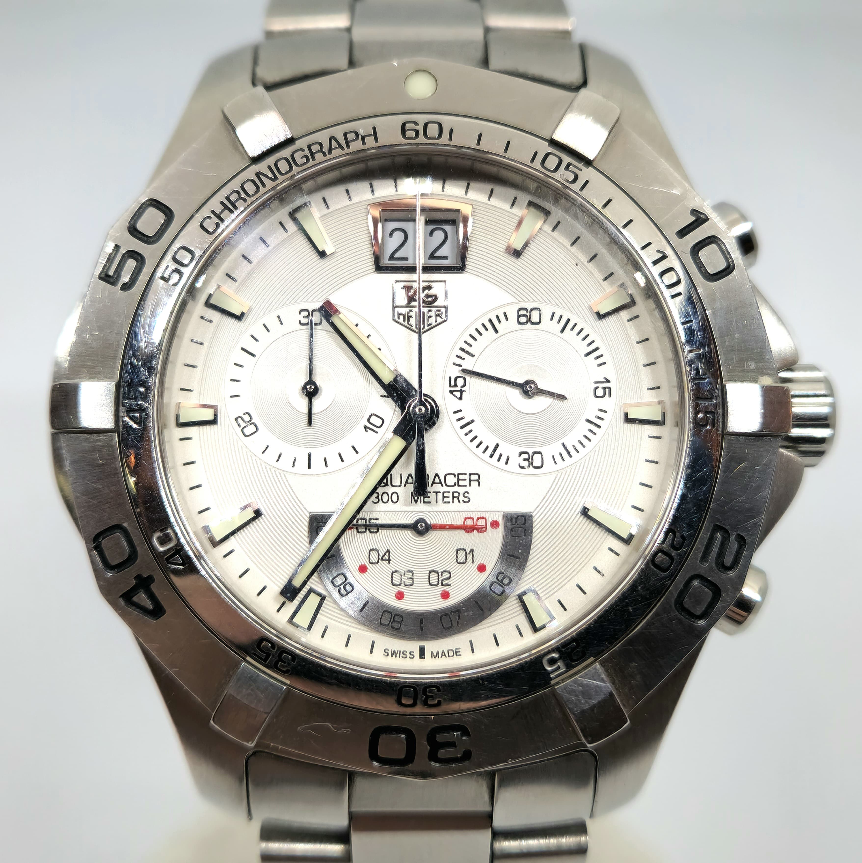 Reloj TAG Heuer Aquaracer Chronograph acero inoxidable 300m Swiss Made en Joyería Recoleta