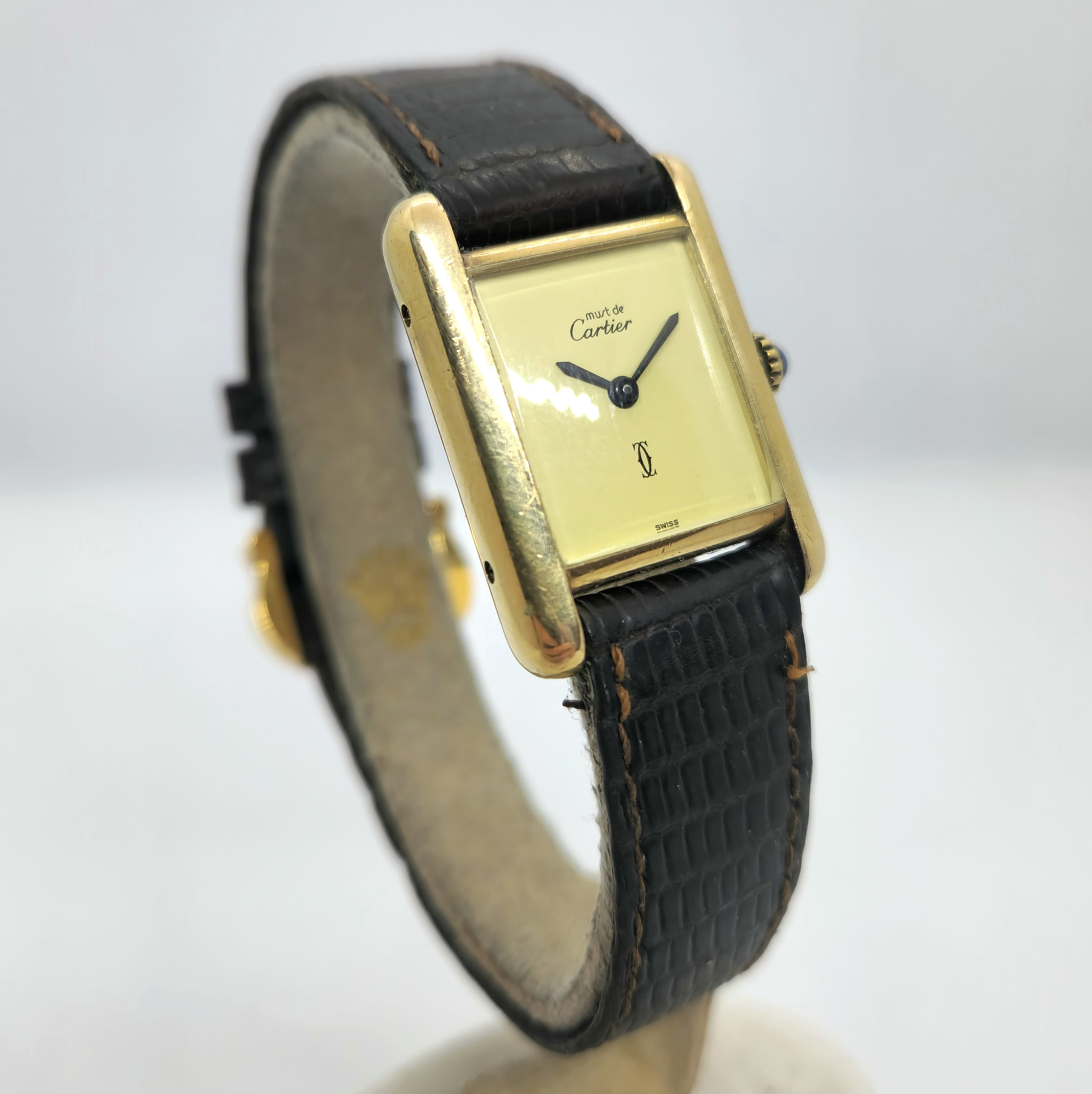 Must de Cartier Tank Vermeil Dama — Joyería Recoleta