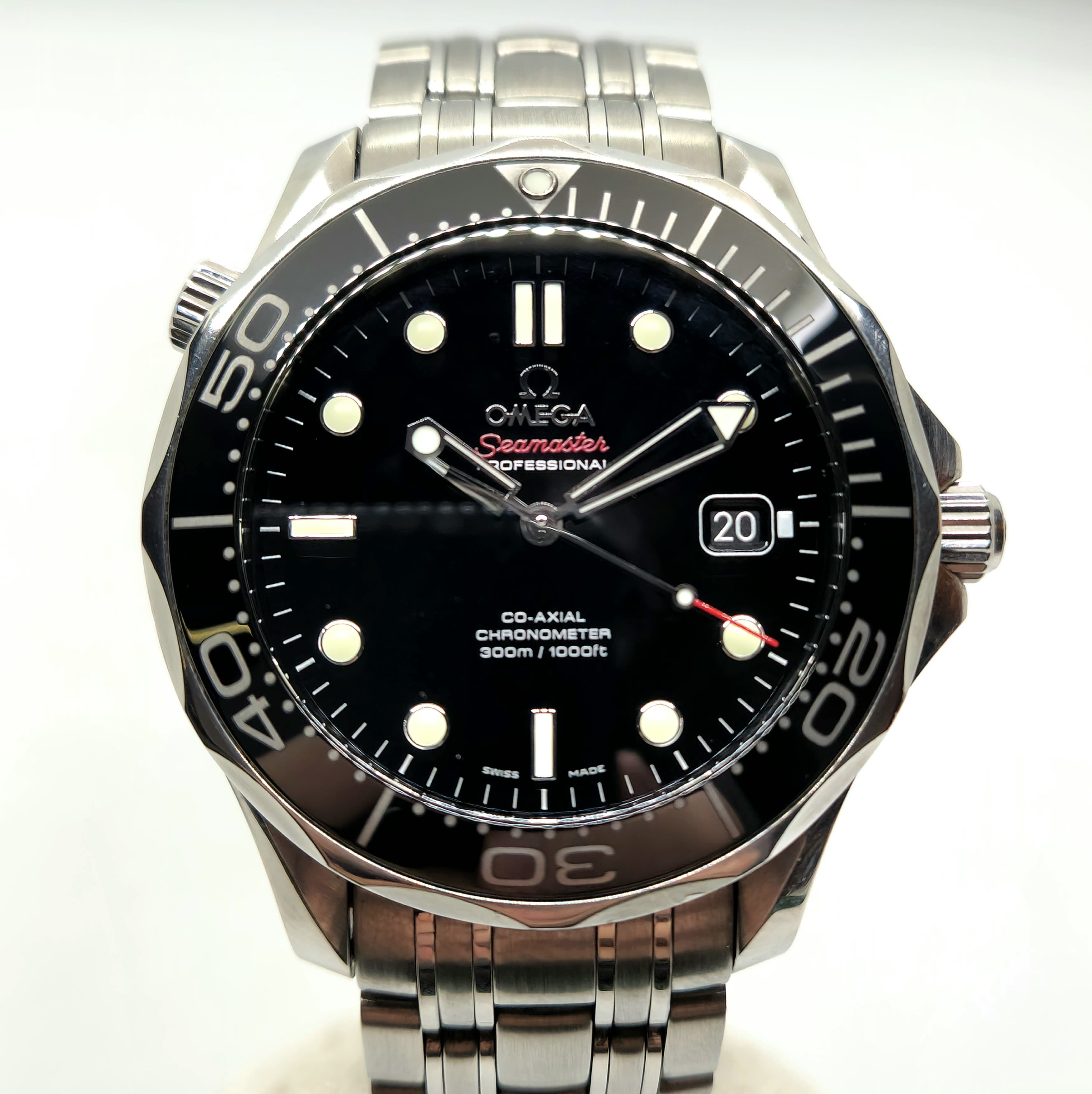 Reloj Omega Seamaster Professional acero negro Co-Axial 300m en Joyería Recoleta