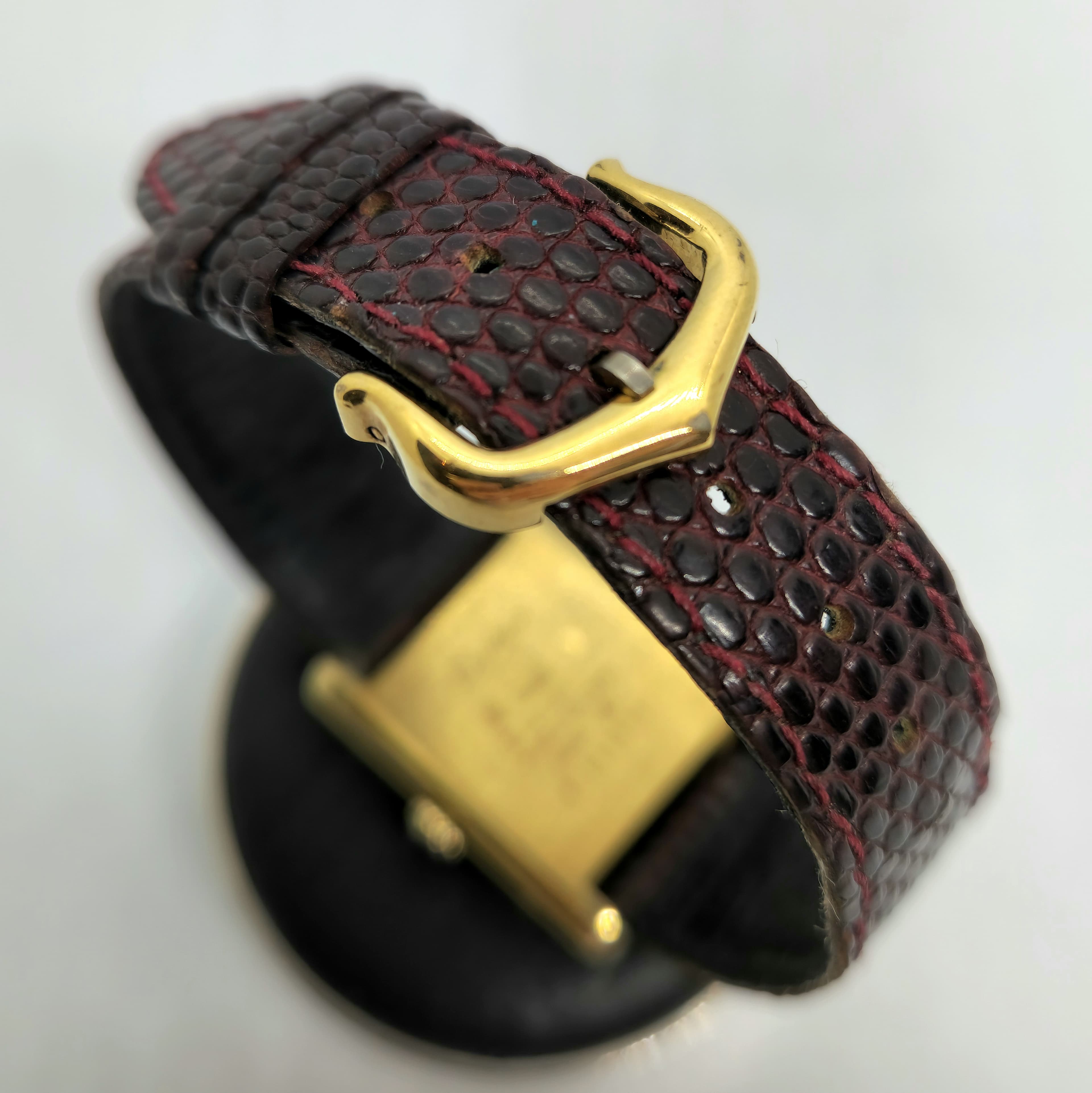 Must de Cartier Tank Vermeil Marron — Joyería Recoleta