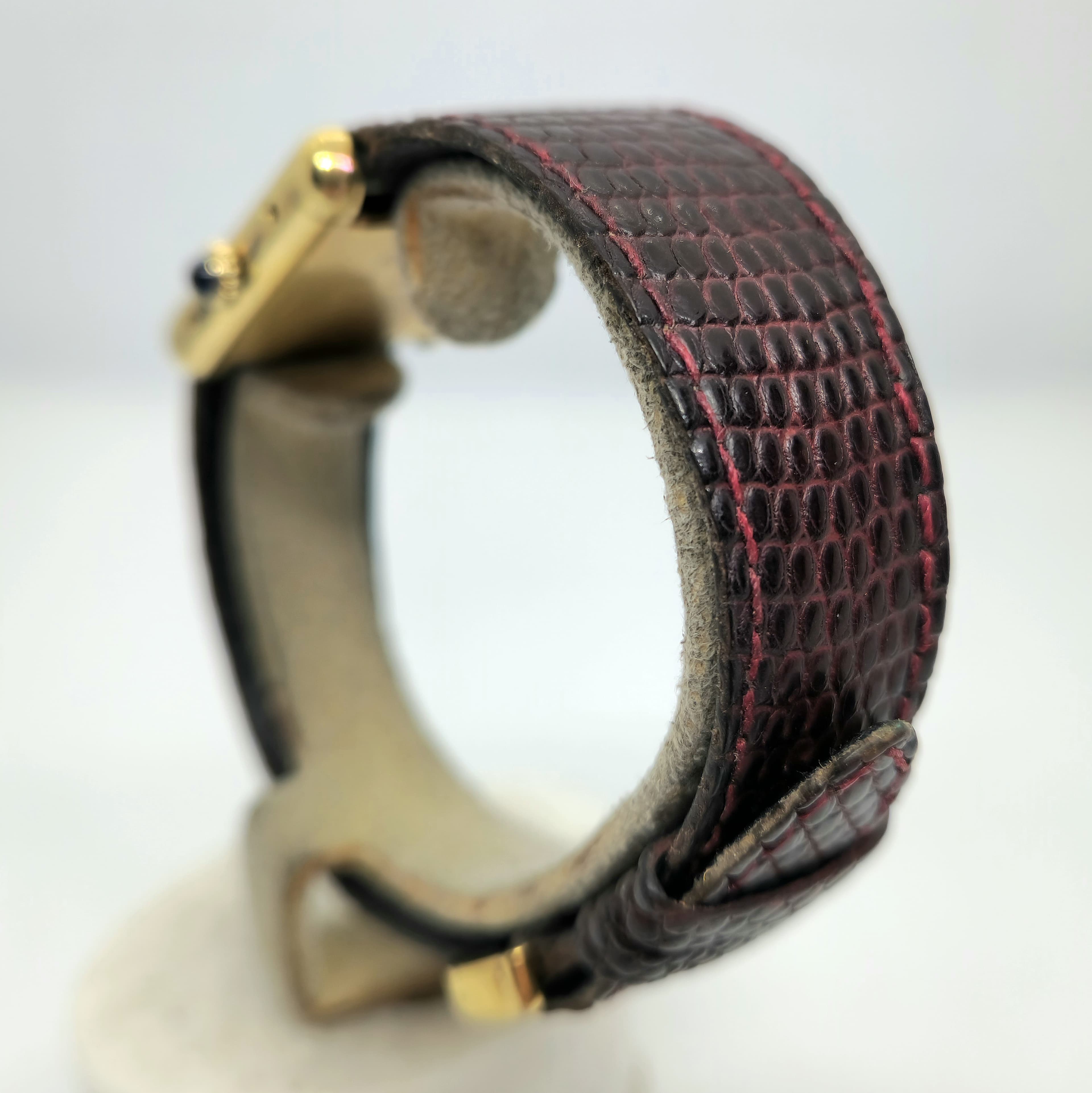 Must de Cartier Tank Vermeil Marron — Joyería Recoleta