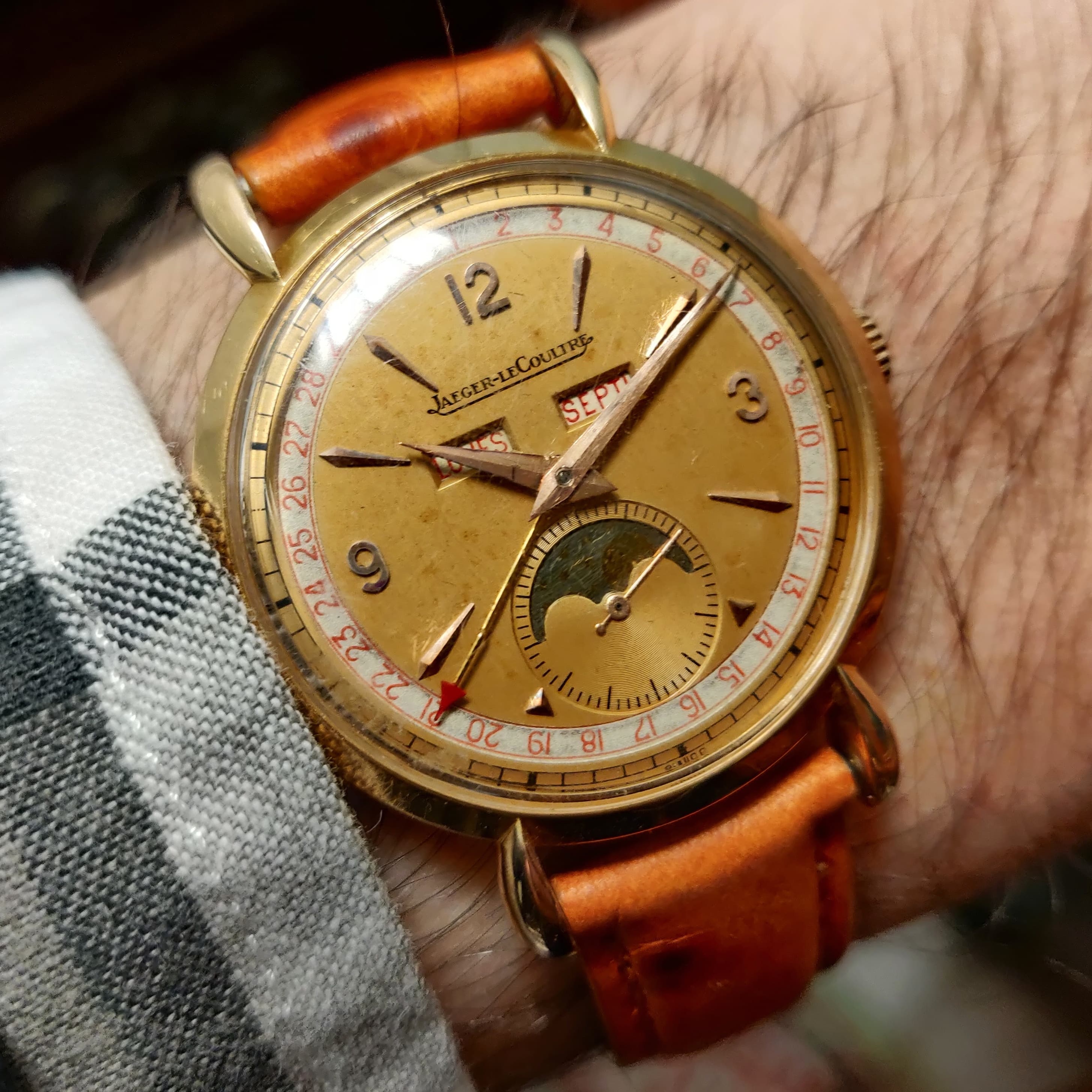 Jaeger Lecoultre Triple Calendario Fase Lunar — Joyería Recoleta