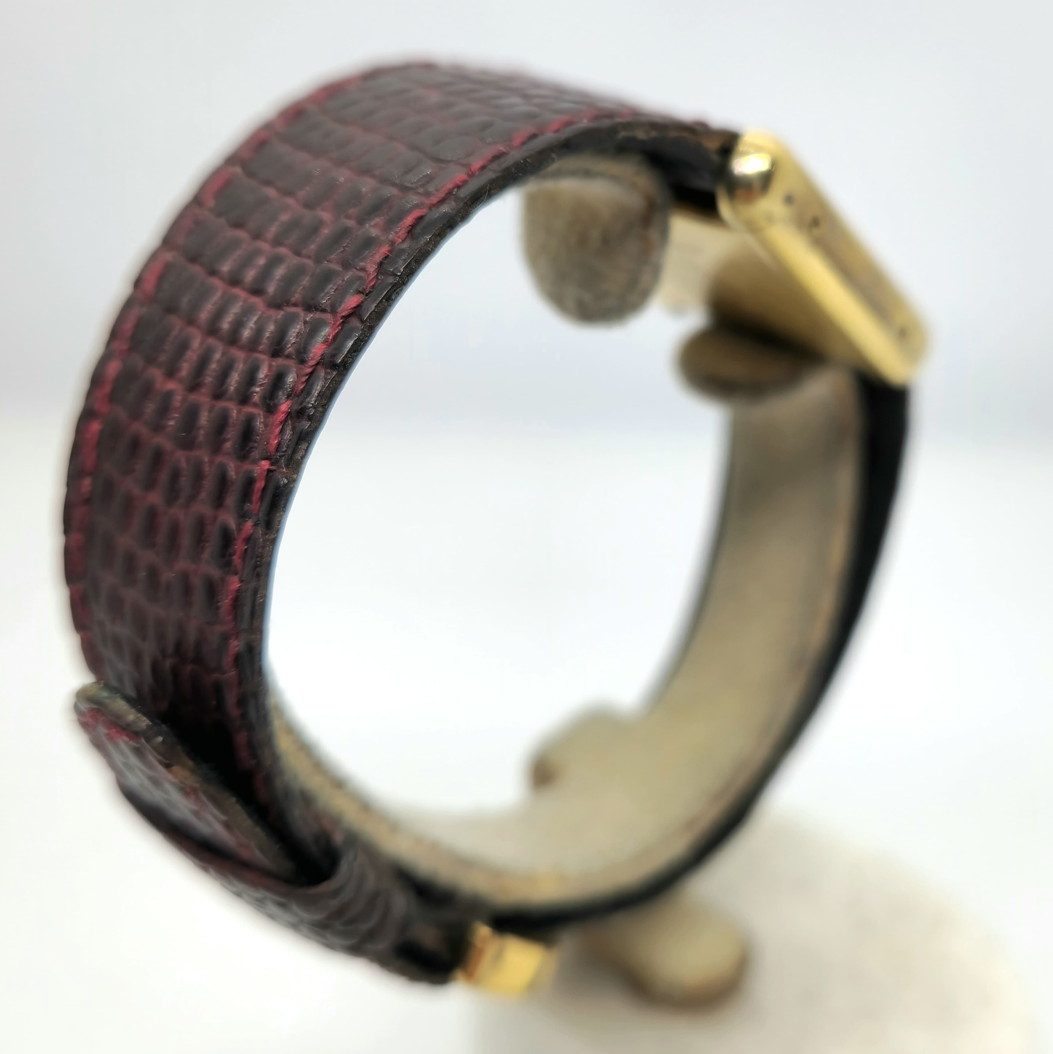 Must de Cartier Tank Vermeil Marron — Joyería Recoleta