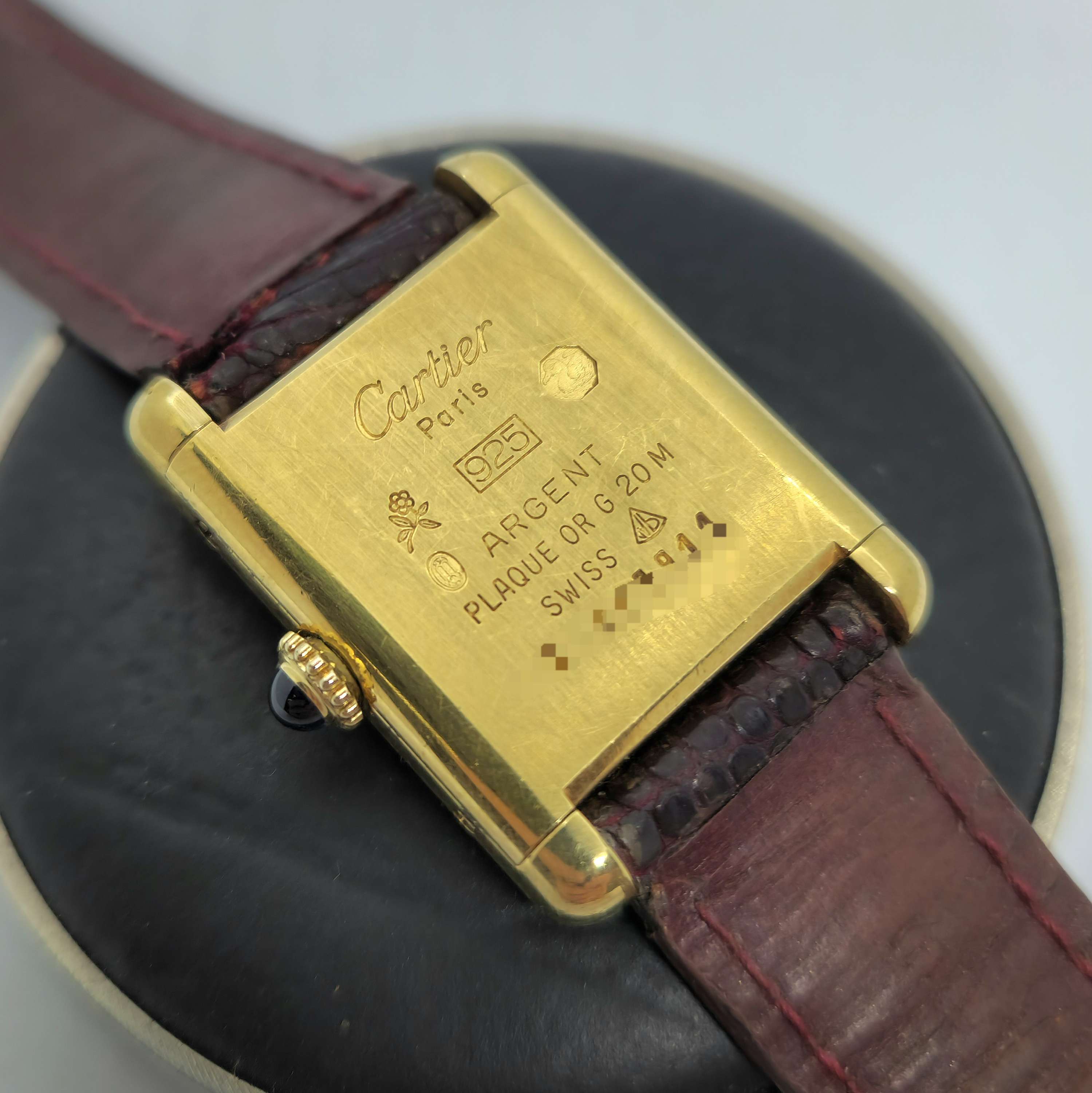 Must de Cartier Tank Vermeil Trinity Dama — Joyería Recoleta