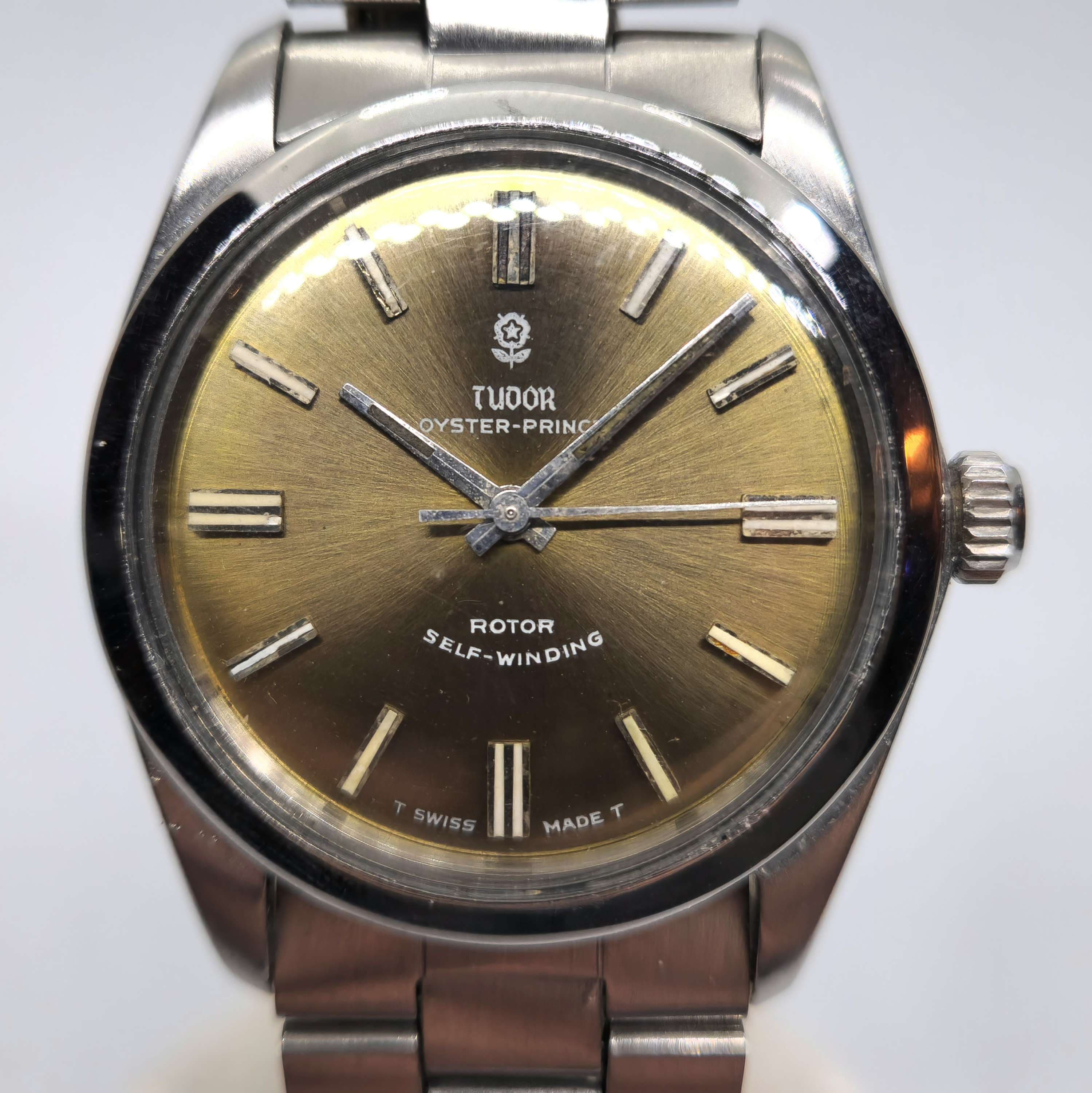 Reloj Tudor Oyster Prince automático acero con dial tropical dorado envejecido en Joyería Recoleta