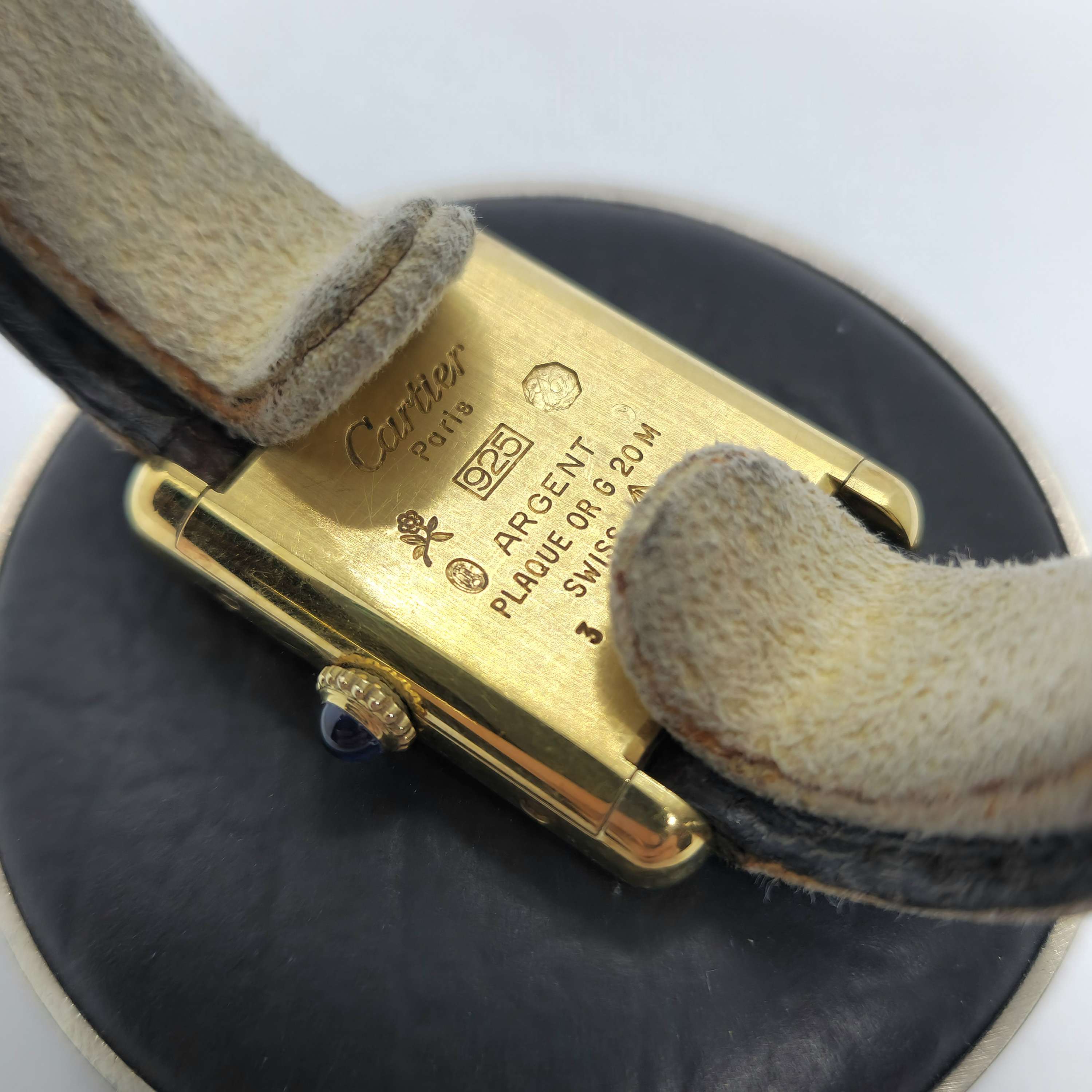 Must de Cartier Tank Vermeil Trinity Dama — Joyería Recoleta